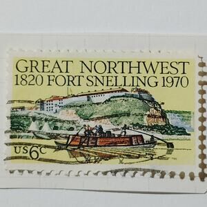 1970 US 6c Fort Snelling 150th Anniversary Stamp #1406 Used Cancelled